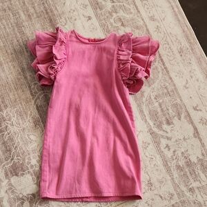 Lola and the Boys Pink 🩷 Ruffle Sleeve Dress